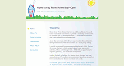 Desktop Screenshot of homeawayfromhomechilddaycare.com